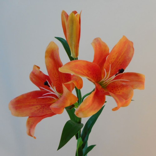 Artificial Tiger Lilies Yellow 46cm Artificial Flowers